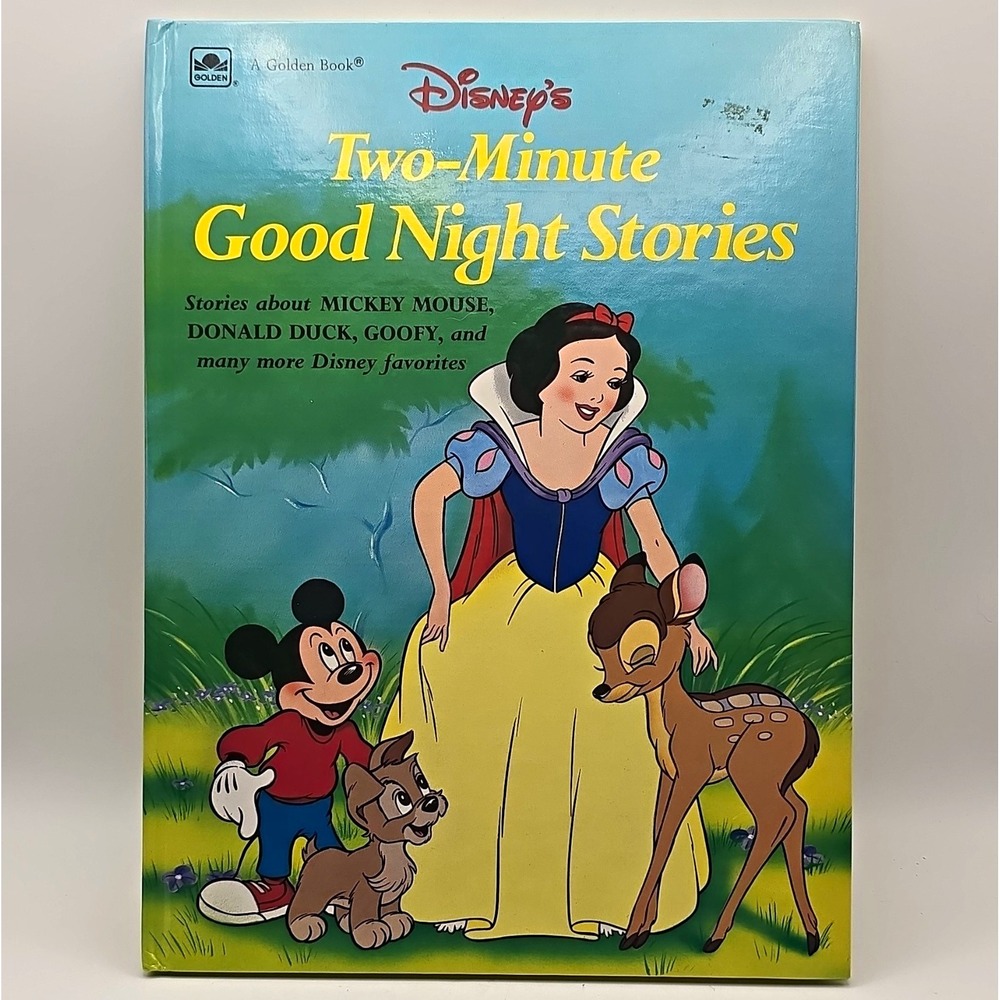 Golden Book Disney Two-Minute Good Night Stories Mickey Mouse (1988)